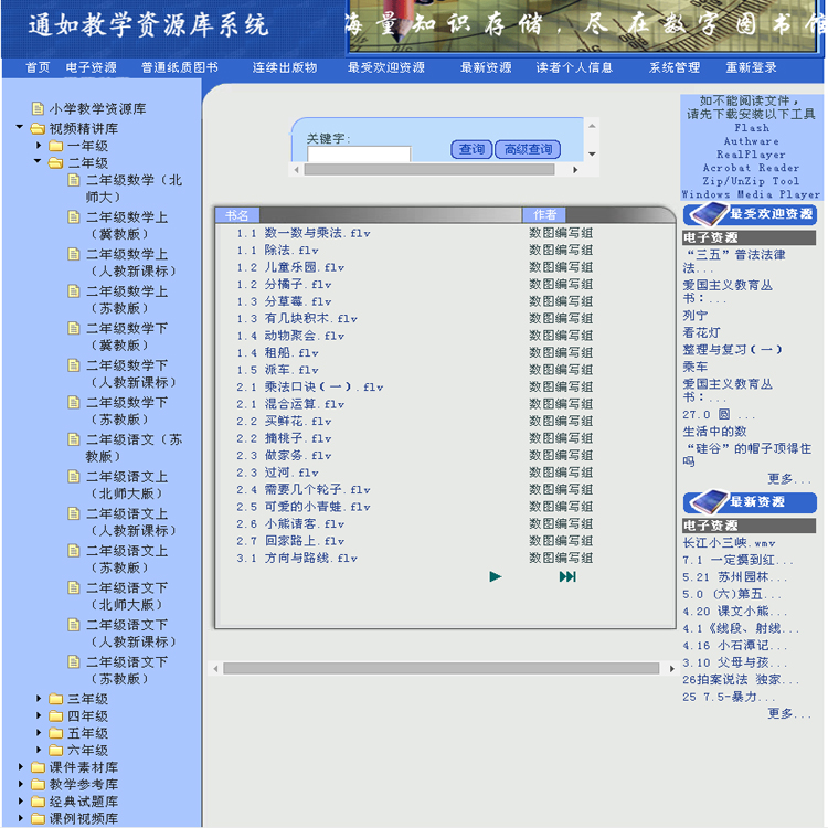 通如教學(xué)資源庫系統(tǒng)軟件TR-Z001 中小學(xué)教育資源庫與本地部署解決方案